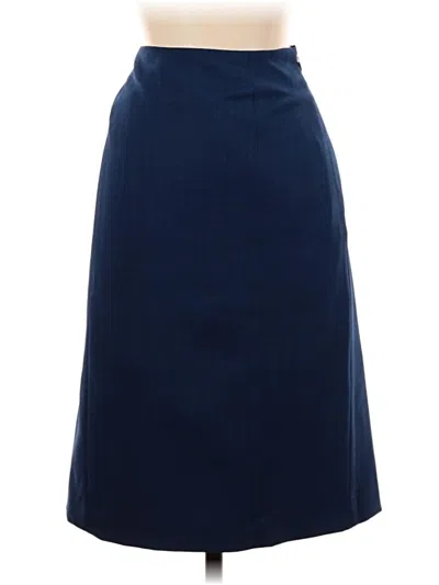 Pre-owned Evan Picone Formal Skirt In Blue