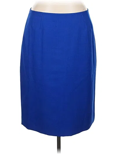 Pre-owned Evan Picone Formal Skirt In Blue