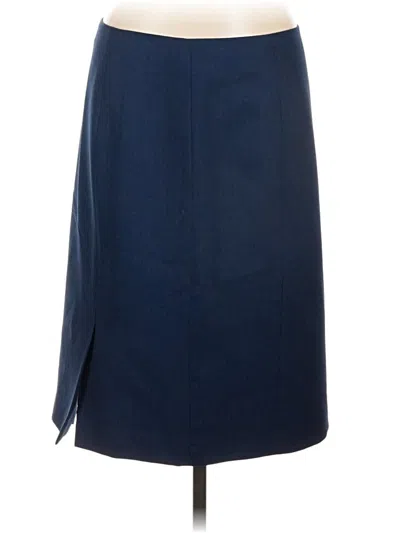 Pre-owned Evan Picone Formal Skirt In Blue
