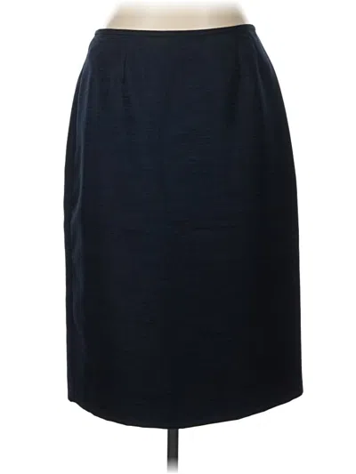 Pre-owned Evan Picone Formal Skirt In Blue