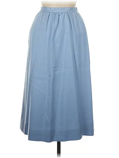 Pre-owned Evan Picone Formal Skirt In Blue