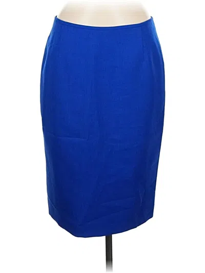 Pre-owned Evan Picone Formal Skirt In Blue