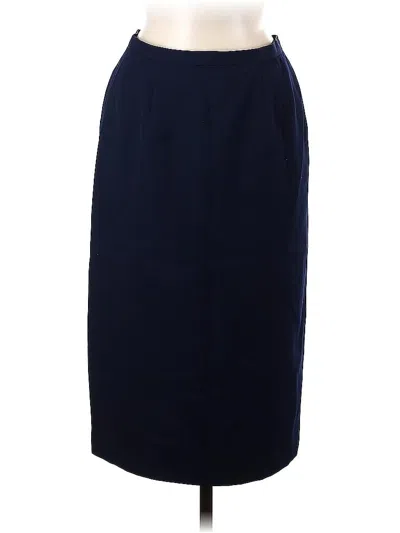 Pre-owned Evan Picone Formal Skirt In Blue