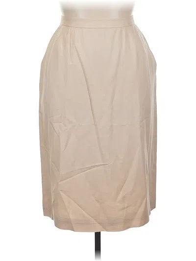 Pre-owned Evan Picone Formal Skirt In Brown