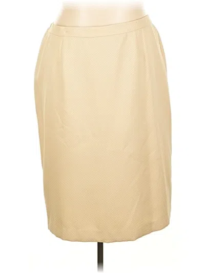 Pre-owned Evan Picone Formal Skirt In Brown