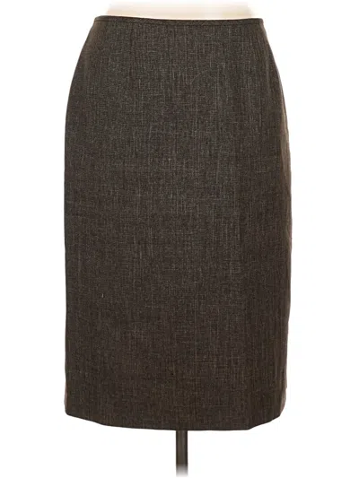 Pre-owned Evan Picone Formal Skirt In Brown