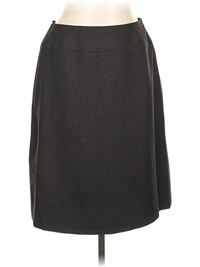 Pre-owned Evan Picone Formal Skirt In Gray