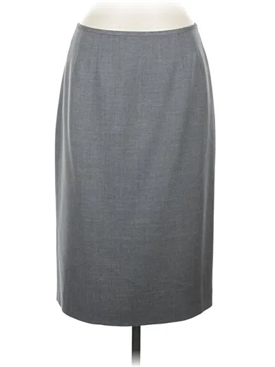Pre-owned Evan Picone Formal Skirt In Gray