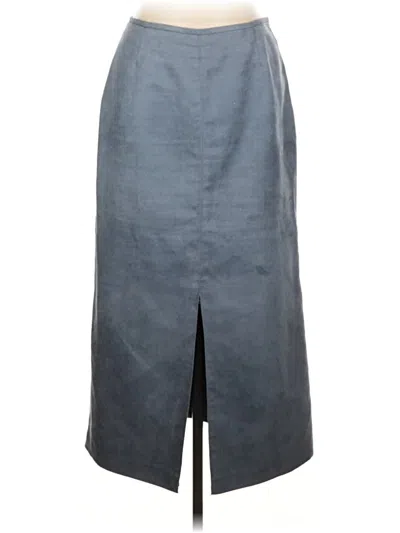 Pre-owned Evan Picone Formal Skirt In Gray