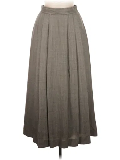 Pre-owned Evan Picone Formal Skirt In Gray