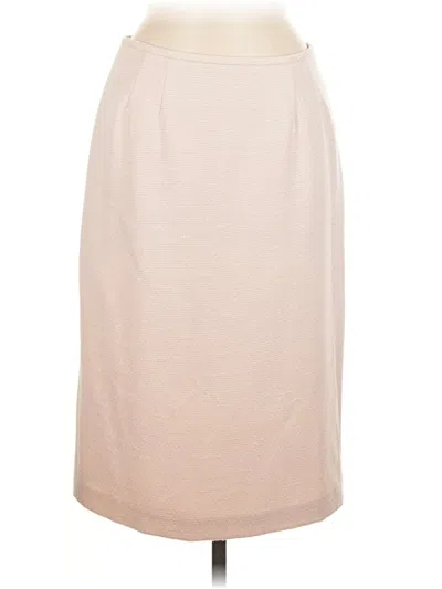 Pre-owned Evan Picone Formal Skirt In Tan