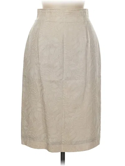 Pre-owned Evan Picone Formal Skirt In Tan