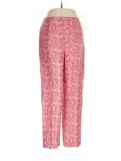 Pre-owned Evan Picone Silk Pants In Pink