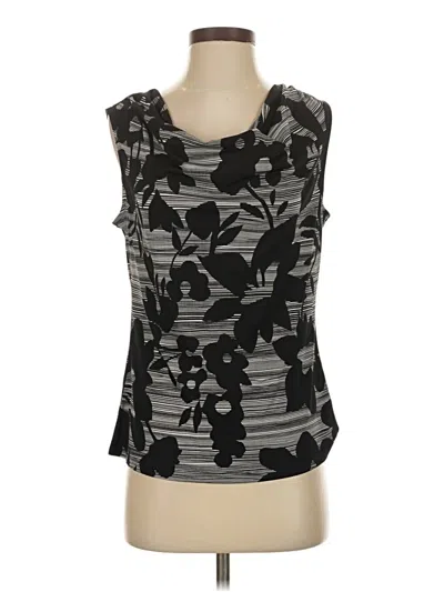 Pre-owned Evan Picone Sleeveless T-shirt In Black