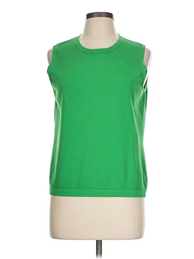 Pre-owned Evan Picone Sleeveless T-shirt In Green