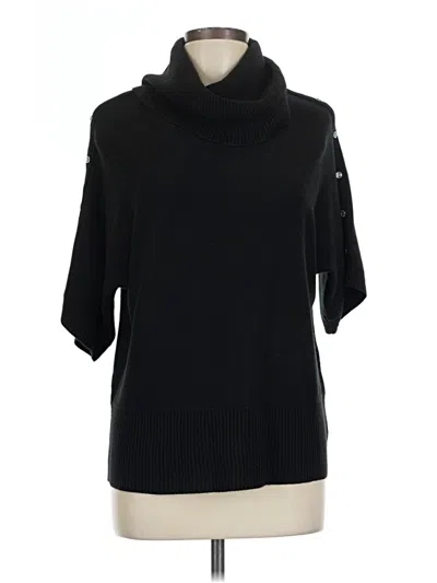 Pre-owned Evan Picone Turtleneck Sweater In Black