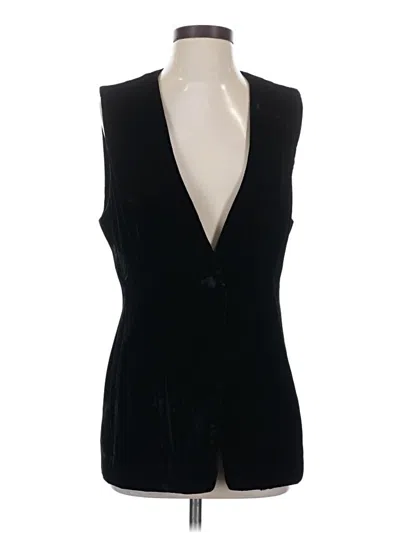 Pre-owned Evan Picone Vest In Black