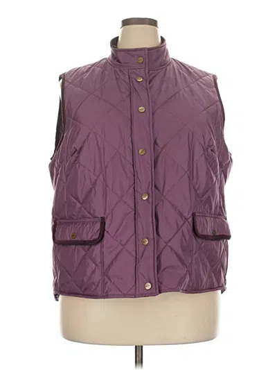 Pre-owned Evan Picone Vest In Purple