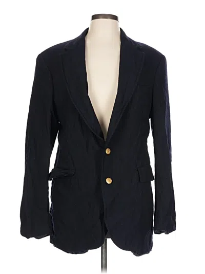 Pre-owned Evan Picone Wool Blazer Jacket In Blue