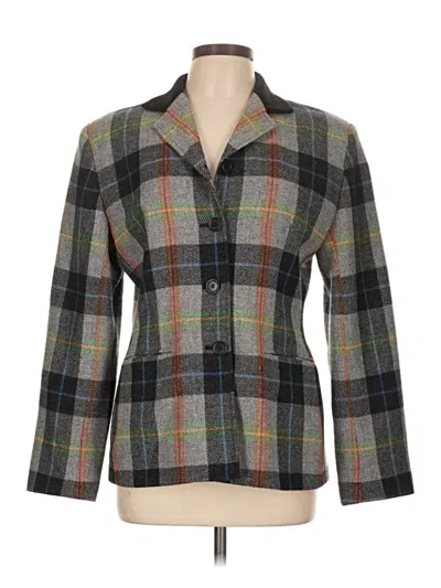 Pre-owned Evan Picone Wool Blazer Jacket In Gray