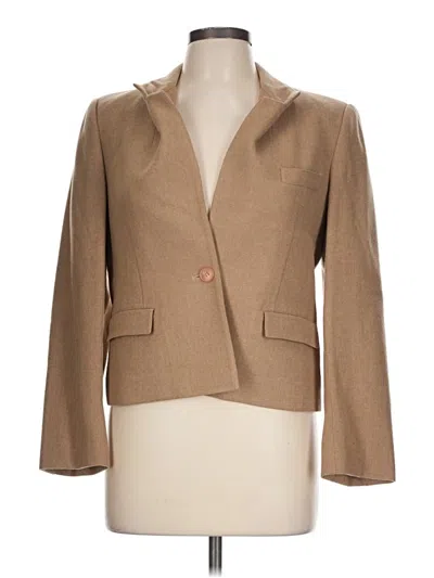 Pre-owned Evan Picone Wool Blazer Jacket In Tan