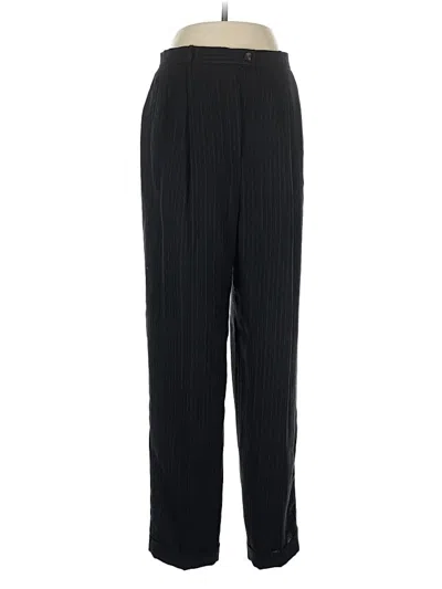 Pre-owned Evan Picone Wool Pants In Black