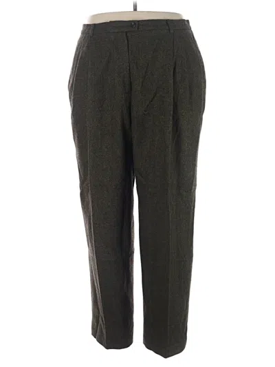 Pre-owned Evan Picone Wool Pants In Green