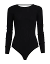 Evangelie Smyrniotaki X Amotea Woman Bodysuit Black Size 4 Viscose, Polyester In Black