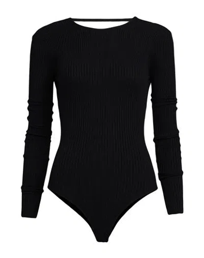 Evangelie Smyrniotaki X Amotea Woman Bodysuit Black Size 4 Viscose, Polyester