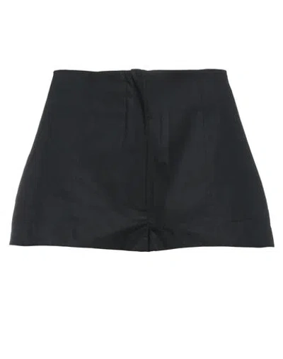 Evangelie Smyrniotaki X Amotea Woman Shorts & Bermuda Shorts Black Size 2 Cotton