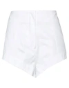 Evangelie Smyrniotaki X Amotea Woman Shorts & Bermuda Shorts White Size 4 Cotton In White