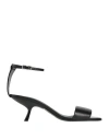 Evangelie Smyrniotaki X Sergio Rossi Woman Sandals Black Size 7.5 Leather