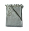 Evangeline 100% Cotton Herringbone Throws In Gray