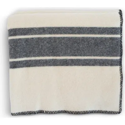 Evangeline A-frame Merino Wool Blankets In Blue