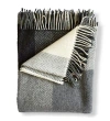 Evangeline Herringbone W/ Cashmere Throws In Black