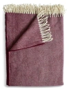 Evangeline Lightweight Herringbone Throws In Purple