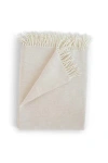 Evangeline Lightweight Herringbone Throws In White