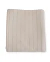 Evangeline Linens Pinstripe Herringbone Cotton Blanket, Blush In Neutral