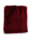 Evangeline Mohair Throws In Burgundy