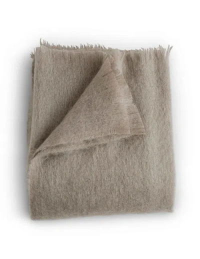 Evangeline Mohair Throws In Gray