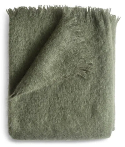 Evangeline Mohair Throws In Green
