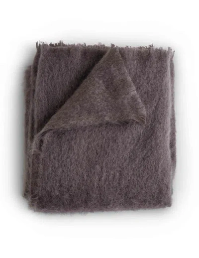 Evangeline Mohair Throws In Purple