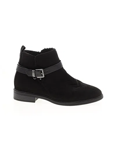 Pre-owned Evans Ankle Boots In Black