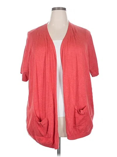 Pre-owned Evans Cardigan Sweater In Red