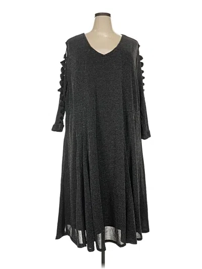 Pre-owned Evans Casual Dress In Gray