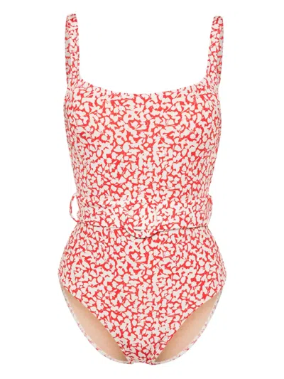 Evarae Cassandra Floral Swimsuit In Pink