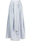 Evarae Kyla Flared Skirt In Blue