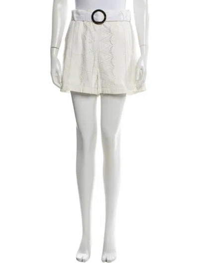 Pre-owned Evarae Mini Shorts In White
