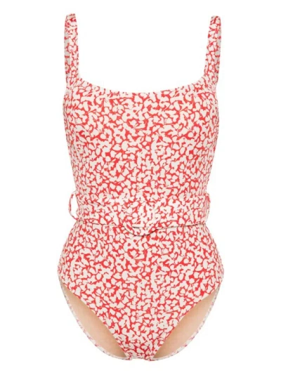 Evarae Cassandra Floral Swimsuit In Pink