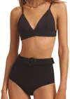 Evarae Sabine Bikini Top In Black Coffee In Multi